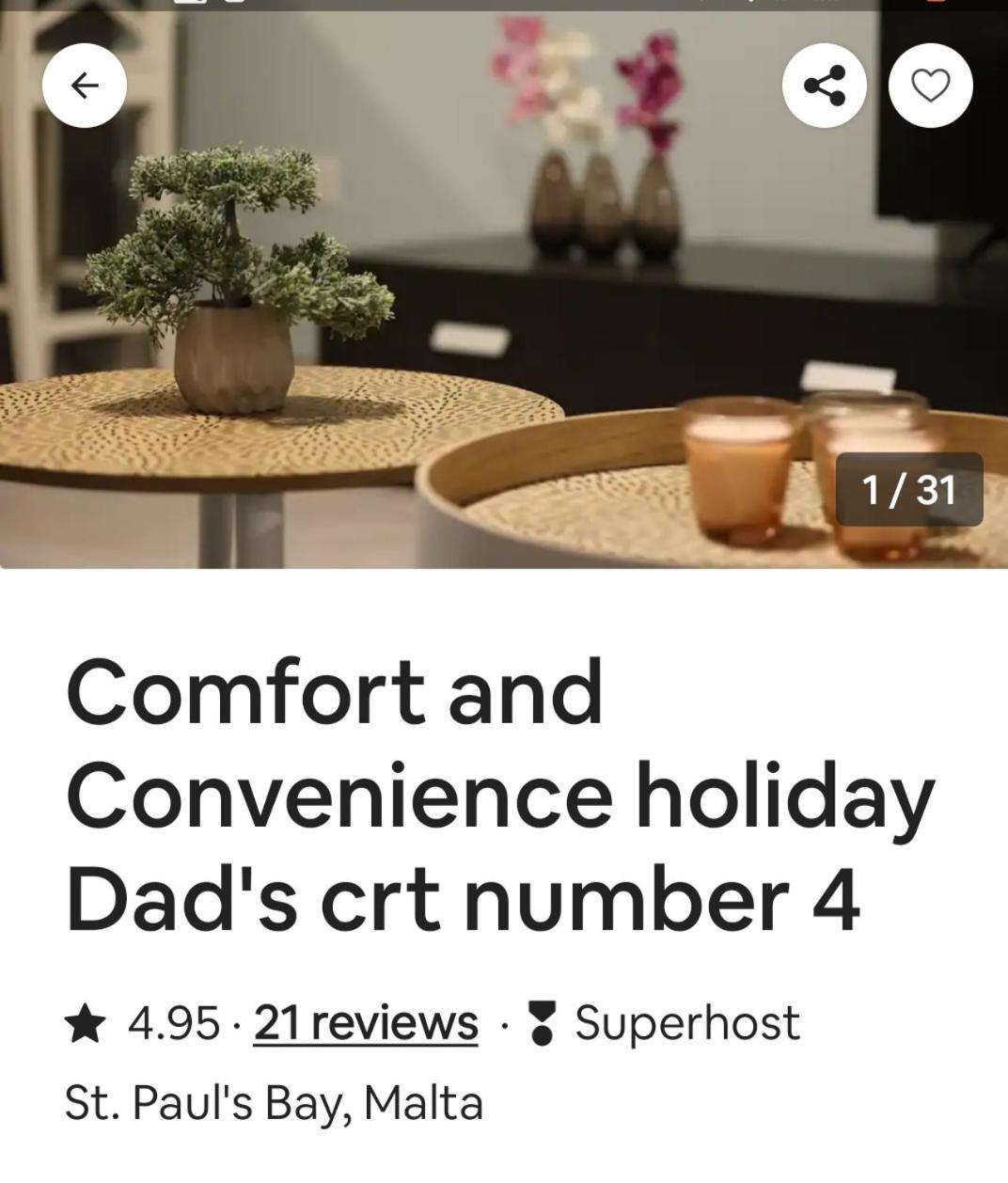 Comfort And Convenience Flat 4 Dad'S Court St. Paul's Bay Exteriér fotografie